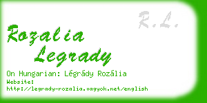 rozalia legrady business card
